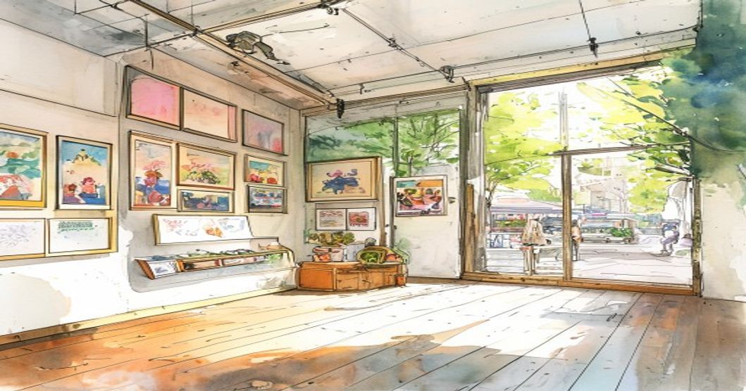 obak個展「SAMPO!」、下北線路祭開幕と同日に代田のギャラリーで始まる